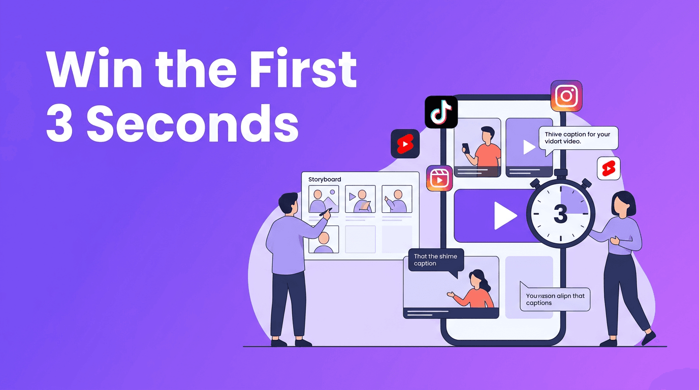 Video Hook Strategy for Social Media: How to Win the First 3 Seconds