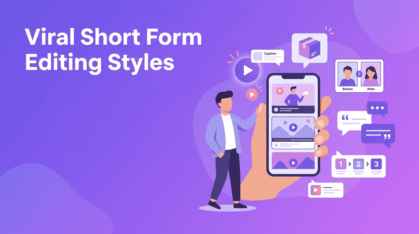 Short Form Editing Styles: The Viral Video Formats Winning on TikTok, Reels, and Shorts