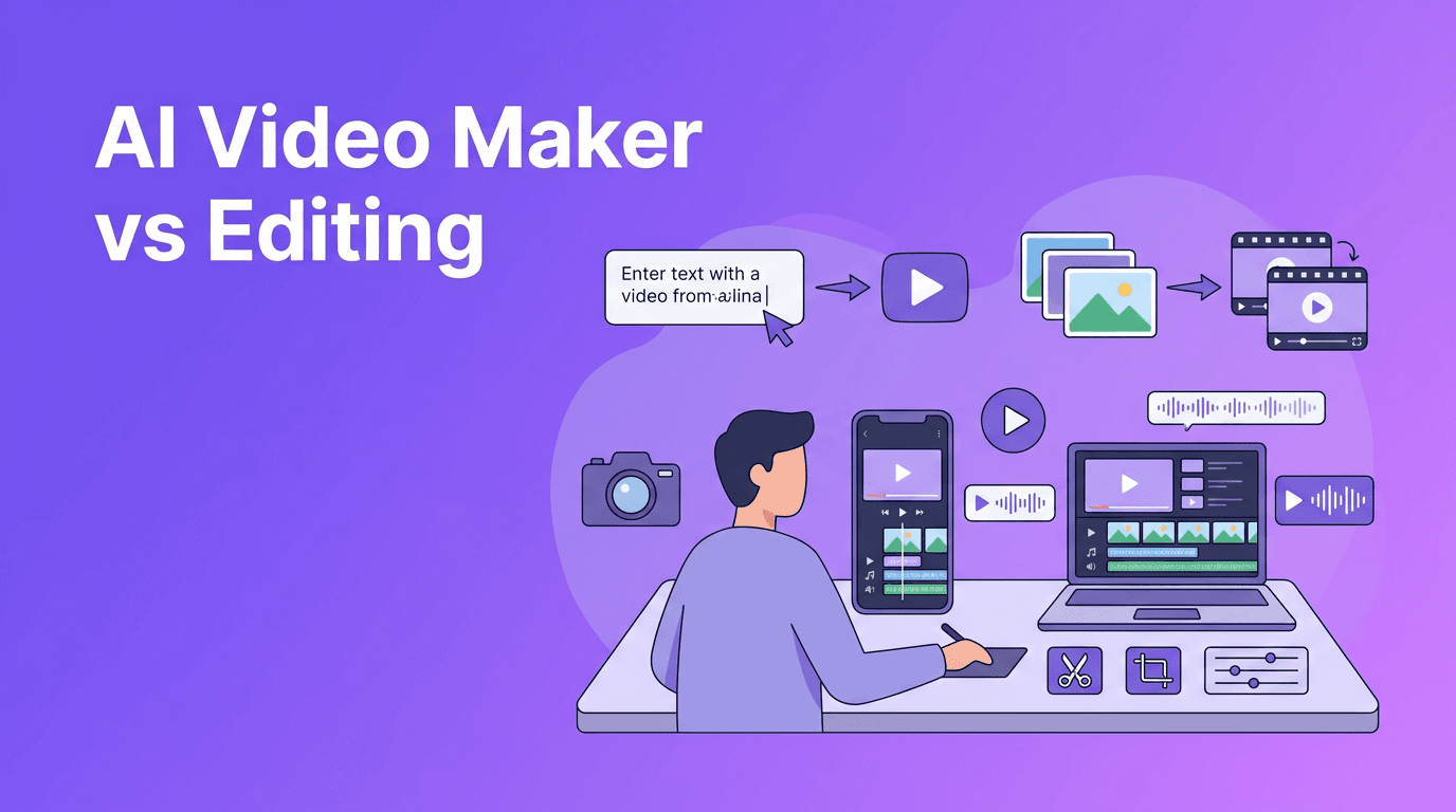 AI Video Maker vs Traditional Editing: How an AI Video Generator Changes Production
