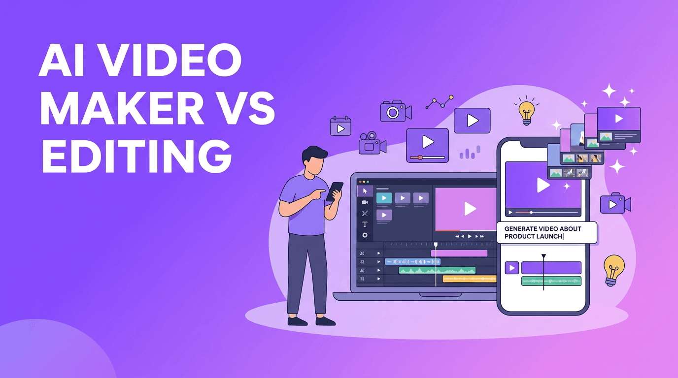 AI Video Maker vs Traditional Editing: 7 Smart Ways to Create Faster
