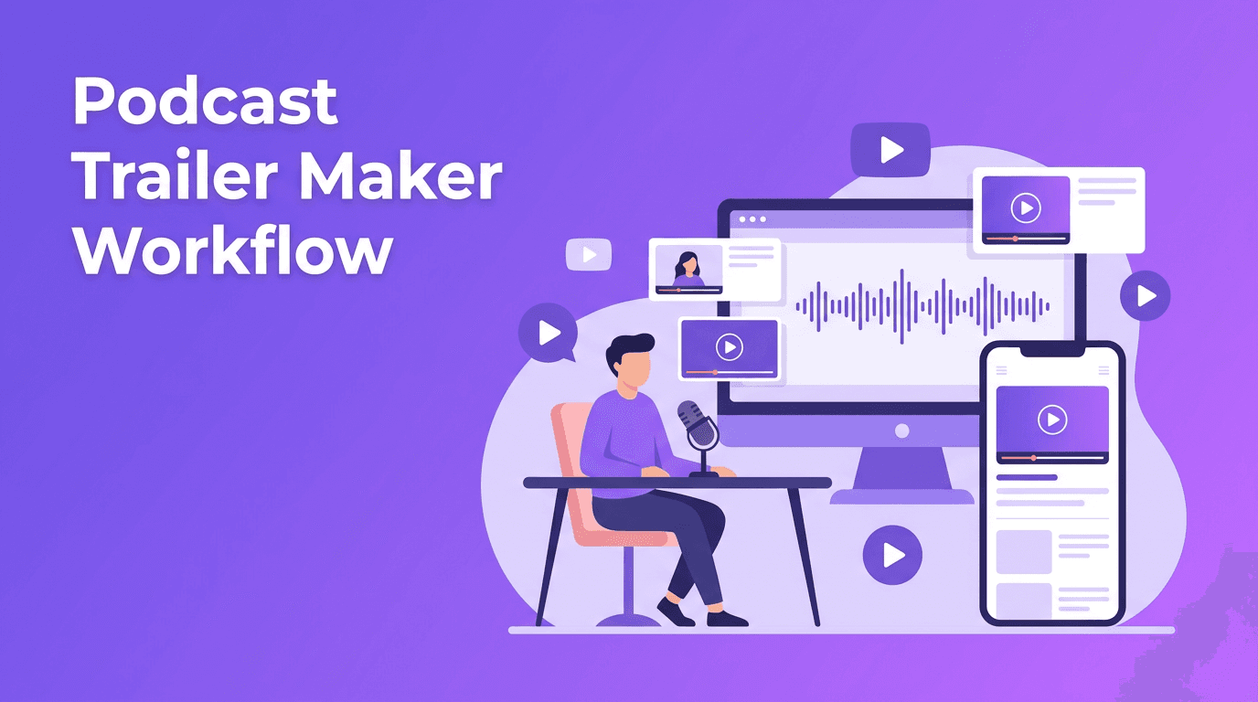 Podcast Trailer Maker: A Fast AI Workflow for Turning Episodes Into Short Video Promos