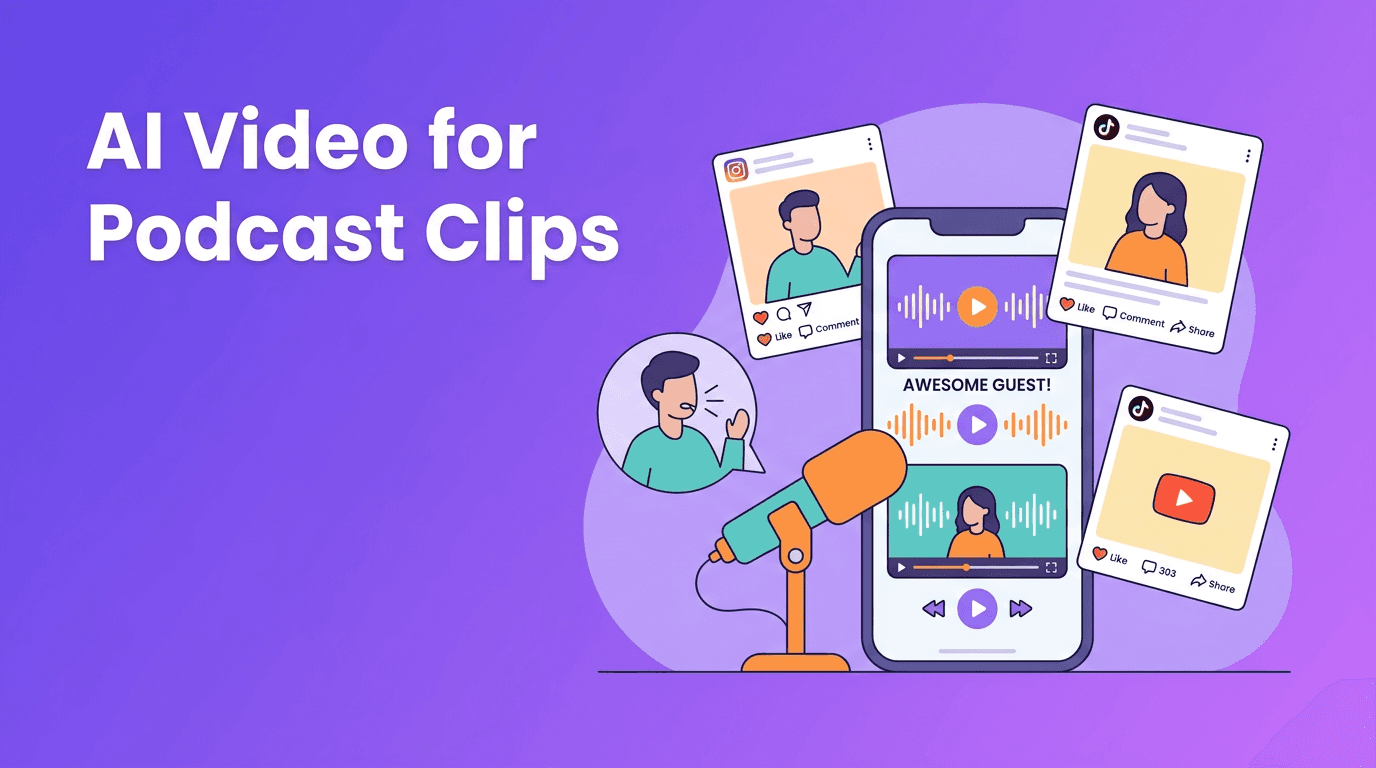 AI Video for Podcast Clips: 7 Ways to Turn Episodes Into Social Content