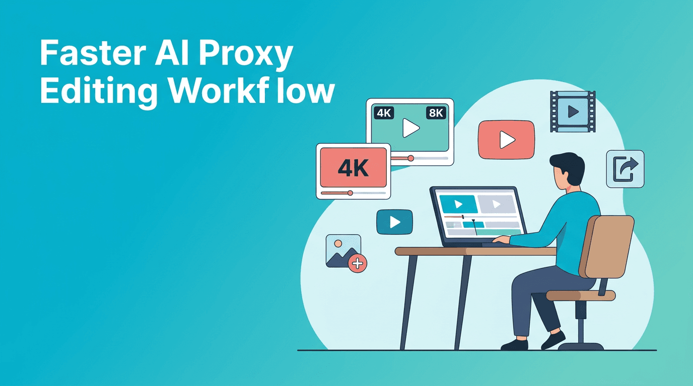 AI Proxy Editing Workflow for Faster 4K and 8K Video Projects
