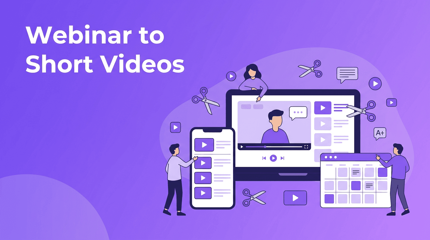 AI Content Repurposing Workflow: Turn One Webinar Into 20 Short Videos