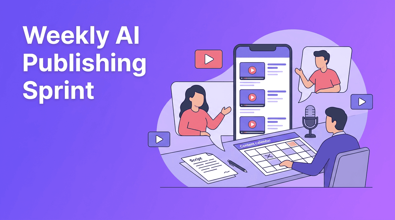 Faceless Video Marketing: Build a Weekly AI Publishing Sprint