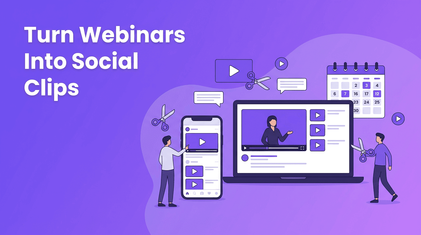 Video Content Atomization: Turn One Webinar Into Weeks of Social Clips